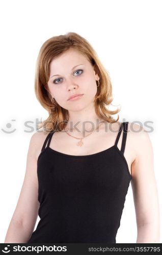 The sexy young beauty woman. Isolated 1