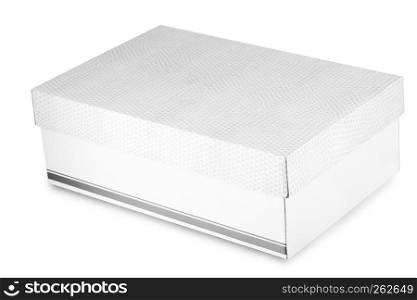 The shoe box isolated on white with clipping path