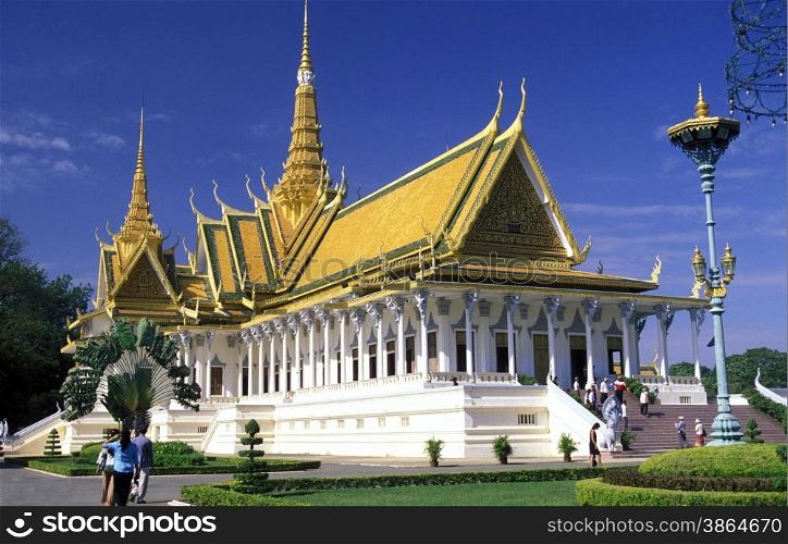 the Silver pagoda at the king palace in the city of phnom penh in cambodia in southeastasia. . ASIA CAMBODIA PHNOM PENH