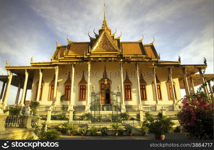 the Silver pagoda at the king palace in the city of phnom penh in cambodia in southeastasia. . ASIA CAMBODIA PHNOM PENH
