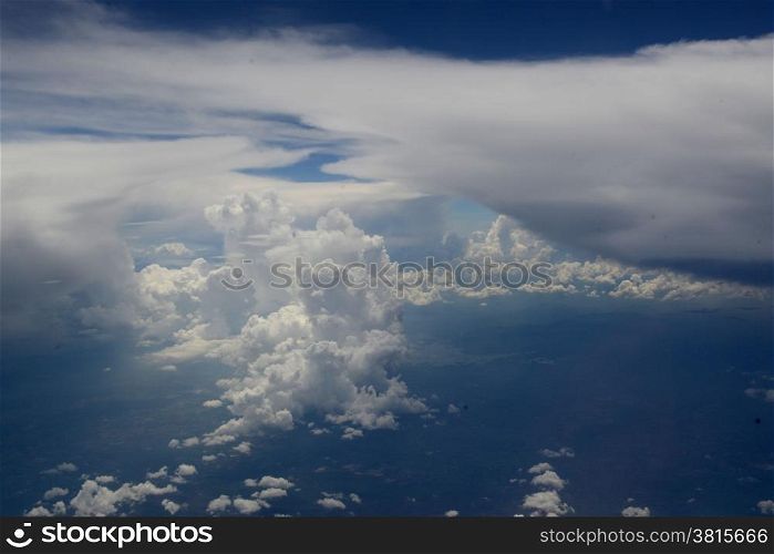 The Sky over the City of Krabi on the Andaman Sea in the south of Thailand. . THAILAND