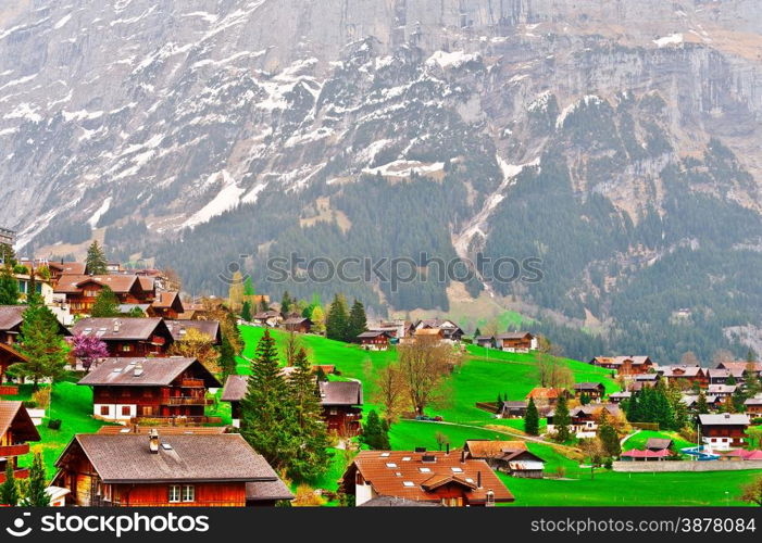 The Small Town High Up in the Swiss Alps