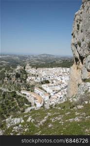 The Spanish village of zuheros in the mountains of Andalusia. Zuheros in the mountains of andalusia