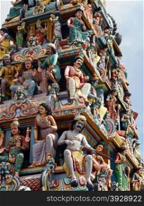 The Sri Mariamman Temple is the oldest Hindu temple in Singapore. It is an agamic temple, built in the Dravidian style. Located at 244 South Bridge Road, in the downtown Chinatown district. The temple was founded in 1827.