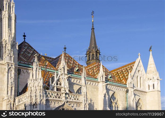 The St. Matthias Church in Budapest, Hungary, Europe.