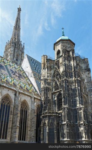 The St. Stephens Cathedral in Vienna, Austria. Build in 1359-1511 y.