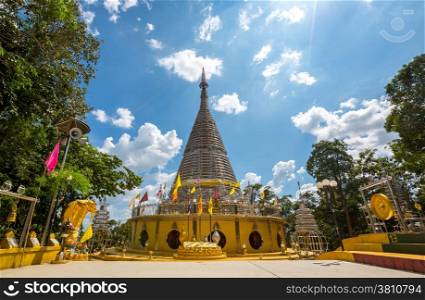 The stainless steel pagoda, Phra Maha Thad Chadi Tri Pob Tri, Hat Yai Songkhla Thailand