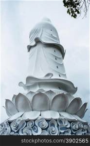 The statue of buddha ( goddess of mercy - Quan Am ) in Linh Ung Pagoda, Da Nang, Vietnam