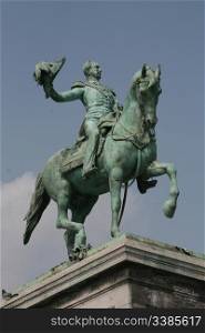 The statue of Guillaume II in Luxembourg