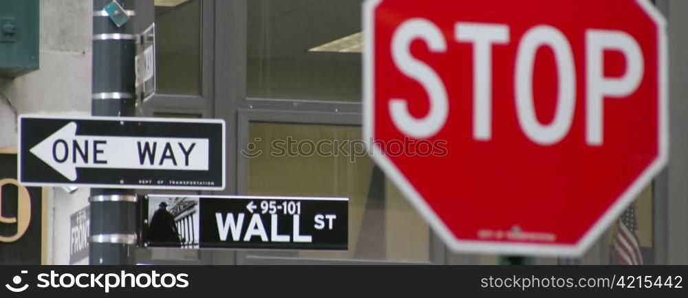 the stock exchange of new york (america) is on wall street.