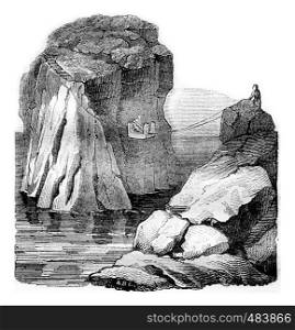 The Stone General, vintage engraved illustration. Magasin Pittoresque 1836.