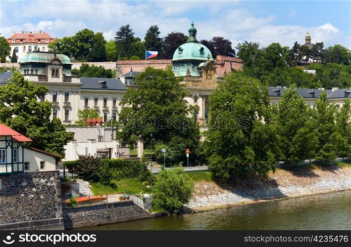 The Straka Academy in Prague - The Office of the Government of the Czech Republic (view from the Vltava river)