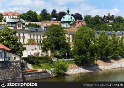 The Straka Academy in Prague - The Office of the Government of the Czech Republic (view from the Vltava river)