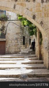 The streets and houses of Old Jaffa