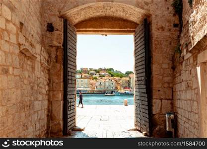 The streets of Trogir in Croatia