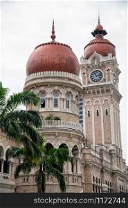 The Sultan Abdul Samad building is located in front of the Merdeka Square in Jalan Raja, Kuala Lumpur - Malaysia.