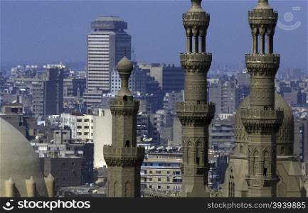 the Sultan Hassan Mosque in the old town of Cairo the capital of Egypt in north africa. AFRICA EGYPT CAIRO OLD TOWN SULTAN HASSAN MOSQUE