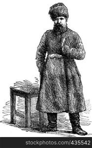 The supervisor, vintage engraved illustration. Journal des Voyage, Travel Journal, (1879-80).