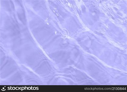 The surface of light on the purple transparent swimming pool water. Abstract wavy background. Water waves in sunlight banner. Trendy banner with 2022 color of the year very peri.. The surface of light on the purple transparent swimming pool water. Abstract wavy background. Water waves in sunlight banner. Trendy banner with 2022 color of the year very peri