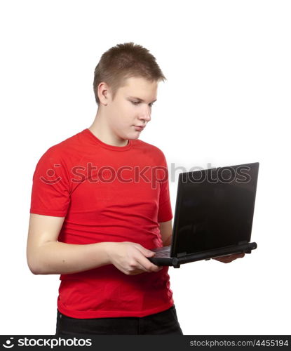 The teenager with the laptop