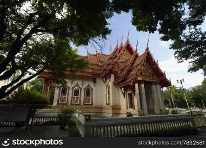 the Tempel Wat Si Ubon Rattanaram in the city of Ubon Ratchathani in the provinz of Ubon Rachathani in the Region of Isan in Northeast Thailand in Thailand.&#xA;