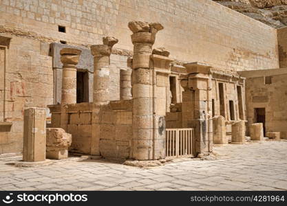 The temple of Hatshepsut near Luxor in Egypt