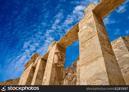 The temple of Hatshepsut near Luxor in Egypt