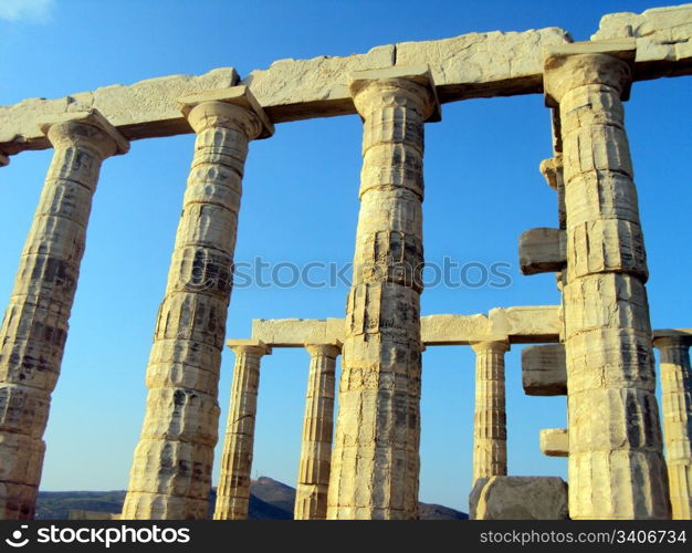 The temple of Poseidon