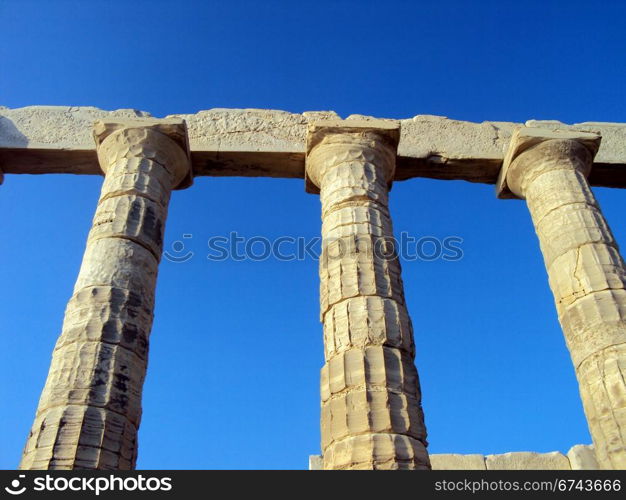 The temple of Poseidon in Sounio a?? Greece