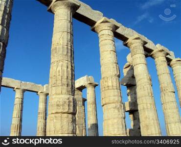 The temple of Poseidon in Sounio - Greece