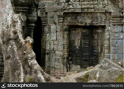 The Temple of Preah Khan in the Temple City of Angkor near the City of Siem Riep in the west of Cambodia.. ASIA CAMBODIA ANGKOR PREAH KHAN