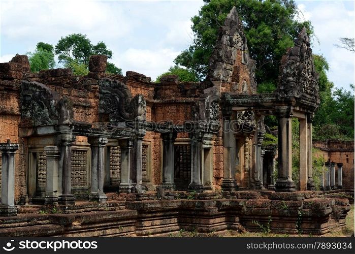The Temple of Preah Khan in the Temple City of Angkor near the City of Siem Riep in the west of Cambodia.. ASIA CAMBODIA ANGKOR PREAH KHAN