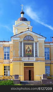 The temple of the martyr Andrey Kritsky in the suburb of Petersburg, Sergiyevka. Russia.