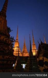 the temple of Wat Pho in the city of Bangkok in Thailand in Southeastasia.. ASIA THAILAND BANGKOK WAT PHO