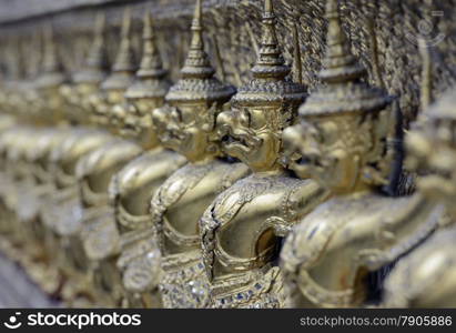 the temple of Wat Phra Kaew in the city of Bangkok in Thailand in Southeastasia.. ASIA THAILAND BANGKOK WAT PHRA KAEW