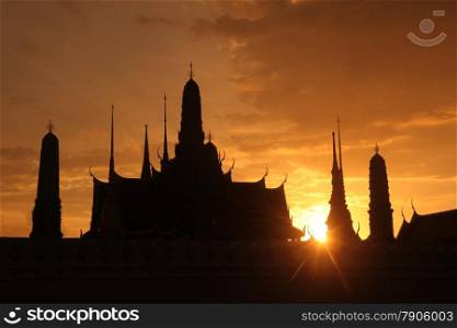 the temple of Wat Phra Kaew in the city of Bangkok in Thailand in Southeastasia.. ASIA THAILAND BANGKOK WAT PHRA KAEW