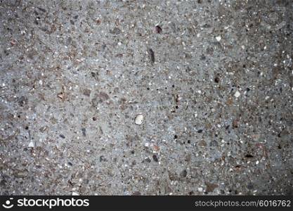 The texture of concrete pavement closeup