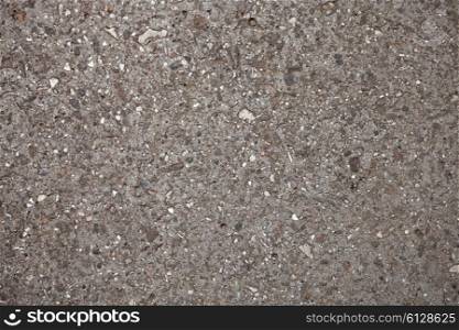 The texture of concrete pavement closeup