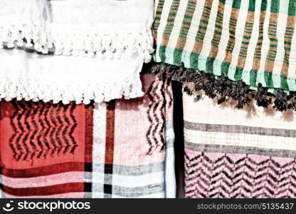 the texture of the cotton traditional symbolic arabian scarf like background abstract