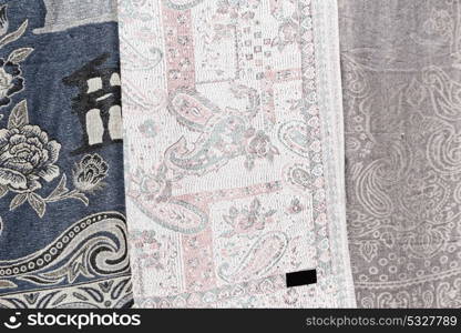 the texture of the cotton traditional symbolic arabian scarf like background abstract