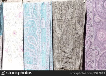 the texture of the cotton traditional symbolic arabian scarf like background abstract