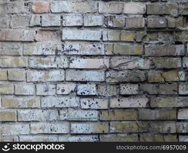 The texture of the wall masonry background and pattern