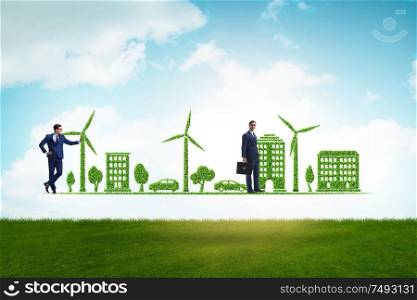 The the concept of clean energy and environmental protection. The concept of clean energy and environmental protection
