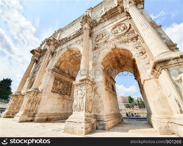 The - the largest Roman triumphal arch