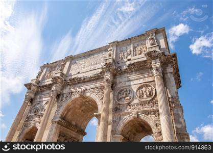 The - the largest Roman triumphal arch