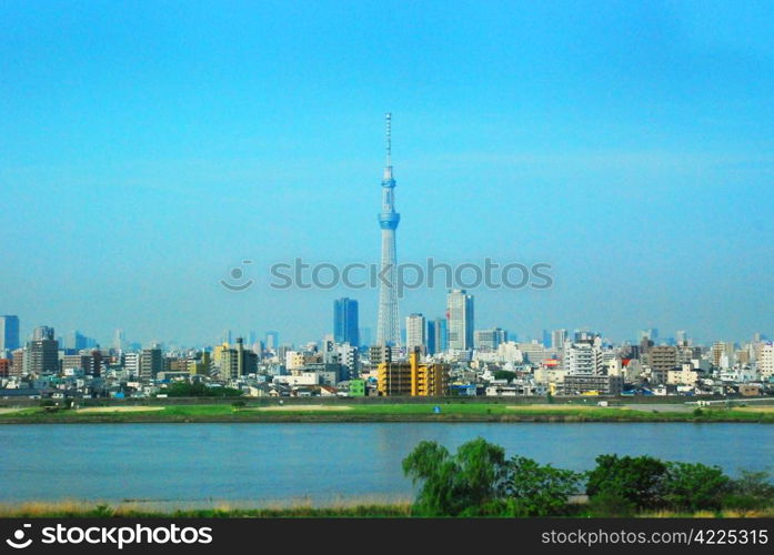 The Tokyo Sky tree in the Tokyo city Japan.