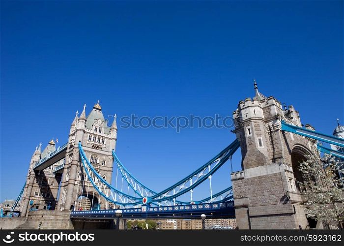 the tower bridge of London, England