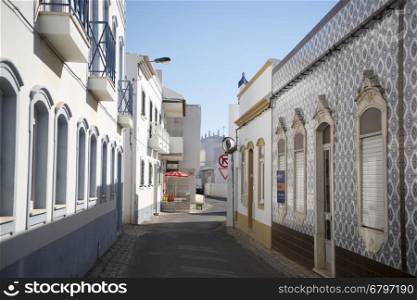 the town of Santa Luzia in the Algarve in the south of Portugal in Europe.. EUROPE PORTUGAL ALGARVE SANTA LUZIA TOWN