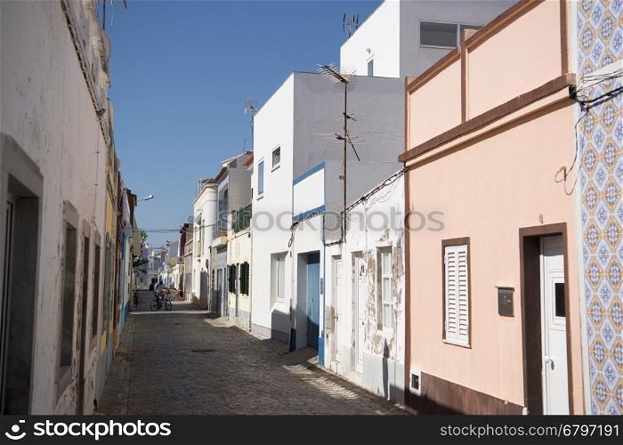 the town of Santa Luzia in the Algarve in the south of Portugal in Europe.. EUROPE PORTUGAL ALGARVE SANTA LUZIA TOWN