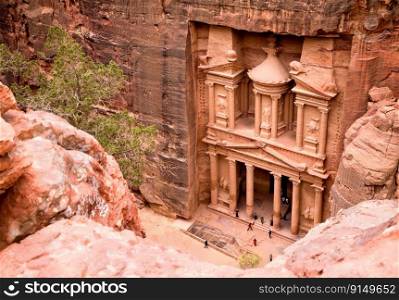 The Treasury. Ancient city of Petra